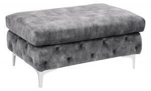 Favi Puf chesterfield din catifea si lemn de pin Ofertă