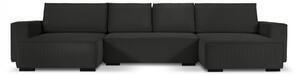Favi Coltar extensibil eveline cu tapiterie cordura, negru Ofertă