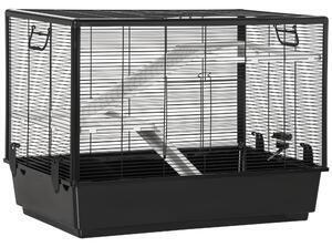 Pawhut habitat de cusca pentru animale mici de interior pentru porcusori de guinea, hamsteri, chinchilla, cu accesorii, 80x48