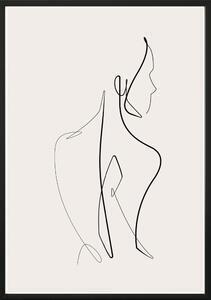 Favi Poster cu ramă pentru perete sketchline/naked, 40 x 50 cm Ofertă