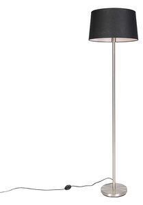 Favi Lampă de podea modernă din oțel cu umbră neagră 45 cm - simplo Ofertă