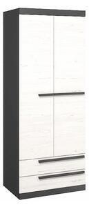 Favi Dulap de haine, pin andersen/gri grafit, beverly Ofertă