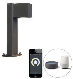 Favi Smart staande buitenlamp antraciet 30 cm ip44 incl. wifi gu10 - baleno Ofertă