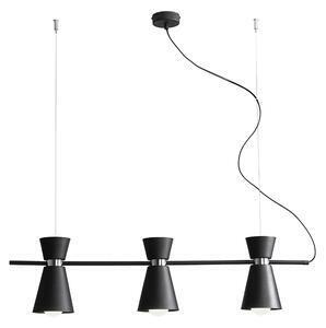 Favi Lustra din metal negru cu 3 becuri kedar, 80 cm Ofertă