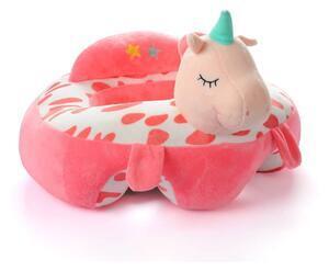 Favi Fotoliu din plus pentru bebelusi cu decupaj pentru picioare, unicorn, 50 cm, roz- fps-133 Ofertă