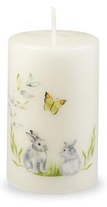 Favi Lumânare de paște unipar sweet easter bunny, durată ardere 40 h, alb Ofertă