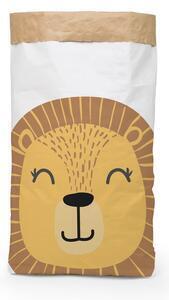 Sac de depozitare din hârtie little nice things happy lion