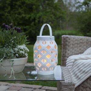 Favi Felinar star trading flame lantern, înălțime 23 cm, alb Ofertă