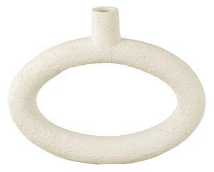 Favi Vază pt living oval, înălțime 20,5 cm, crem Ofertă