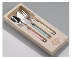 Set tacâmuri din inox pentru copii jean dubost pastel