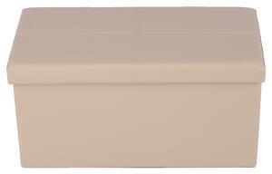 Favi Taburet pliabil, piele eco maro, imra Ofertă