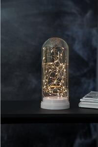 Decorațiune luminoasă cu led star trading glass dome, înălțime 25 cm, alb
