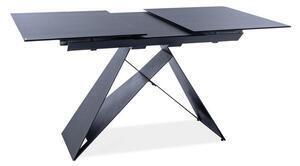Favi Masa sticla neagra extensibila westin sg, 120/160x80x76 Ofertă