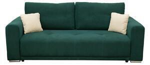 Favi Canapea berna extensibila, 3 locuri, cu arcuri si lada depozitare, verde, 238x108x77 cm Ofertă