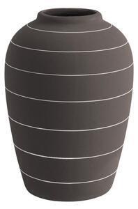Favi Vază din ceramică pt living terra, ⌀ 13 cm, maro închis Ofertă