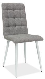 Scaune tapitate material otto, gri, 39x44x94