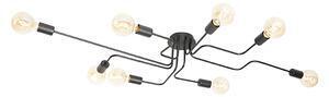 Favi Design plafondlamp zwart 8-lichts - facile Ofertă