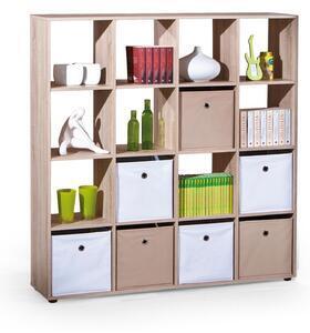 Favi Corp biblioteca organizator luini 16, sonoma, 139x33x144 cm Ofertă
