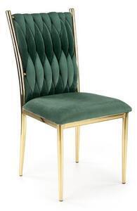Scaun k436, verde/auriu, 48x55x94 cm