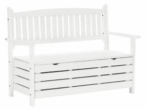 Favi Bancă de grădină, alb, 124cm, dilka Ofertă