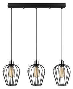 Favi Lustră de 3 becuri opviq lights tel long, negru Ofertă