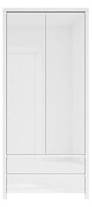 Favi Dulap kaspian alb lucios, 90x40,5x200,5 cm Ofertă