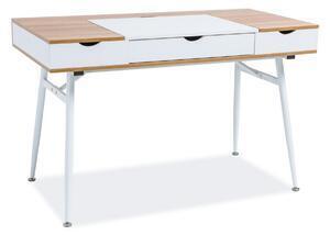 Favi Birou ptr calculator b151, alb/stejar,120x60x76 Ofertă