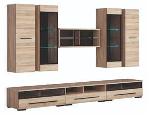 Favi Set mobila living fever 1, sonoma, 300x50 cm Ofertă