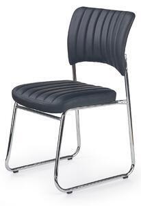 Favi Scaune tapitate imitatie piele rapid black, 48x58x83 cm Ofertă