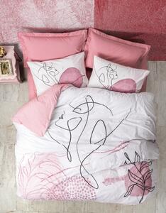 Favi Lenjerie pat dublu bumbac 100% ranforce, cotton box, senora dusty rose Ofertă