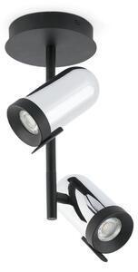 Favi Faro 43534 - lampă spot orleans 2xgu10/8w/230v argintiu/negru Ofertă