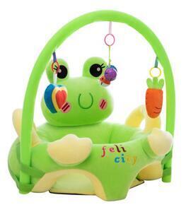 Favi Fotoliu din plus pentru bebelusi cu spatar si arcada, broscuta, 53 cm, verde, fps-44 Ofertă
