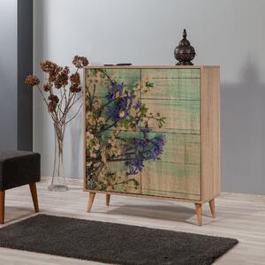 Favi Dulap multilux - 727, din pal melaminat, imprimeu, 95x36x111 cm Ofertă