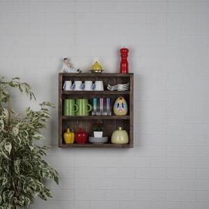 Favi Raft de bucatarie raf088, 100% lemn de molid, 42x10x42 cm Ofertă
