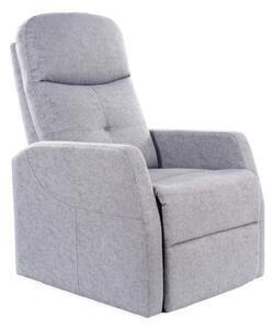 Fotoliu recliner gri ares, 76-150x63x100 cm