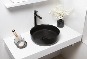 Favi Lavoar pe blat swiss aqua technologies infinitio 39x39 cm negru mat fara orificiu satinf3939bkm Ofertă