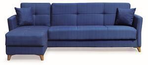 Favi Coltar loren extensibil, cu lada depozitare, colt interschimbabil, albastru, 240x143x85 cm Ofertă
