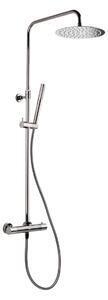 Favi Set de duș swiss aqua technologies, cu baterie termostatată pvd gun metal satdasstk Ofertă