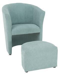 Favi Fotoliu de club cu taburet, mentol, rose Ofertă