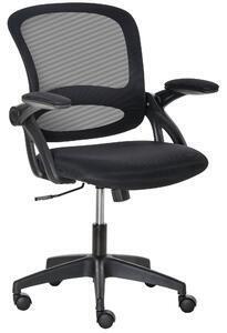 Favi Vinsetto  scaun de birou ergonomic  spatar  din plasa si sezut capitonat, inaltime reglabila, 65.5x61.5x88-97.5cm, negru Ofertă