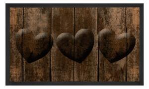Favi Covoraș intrare hanse home hearts, 45 x 75 cm, maro Ofertă