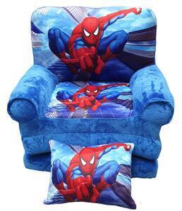 Favi Fotoliu din plus extensibil in 3 pliuri, amazing spider-man, 120 cm, albastru - fpe-17 Ofertă
