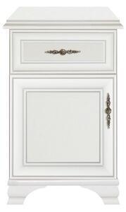 Favi Comoda hol kentuki, alb alpin, un sertar si o usa, 54,5x34,5x83 cm Ofertă