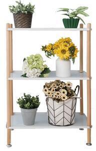 Favi Poliţă, 3 rafturi, fag / alb, dinora Ofertă