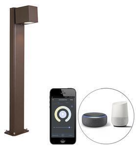 Favi Smart staande buitenlamp roestbruin 65 cm ip44 incl. wifi gu10 - baleno Ofertă