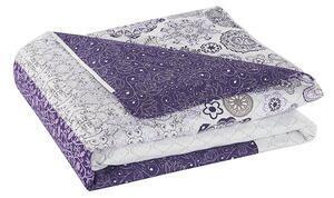 Favi Cuvertură cu 2 fețe din microfibră decoking alhambra, 170 x 210 cm, alb - violet Ofertă