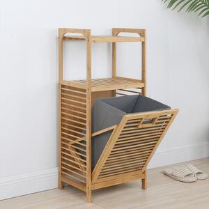 Favi Cos de rufe din bambus gri, bosut Ofertă