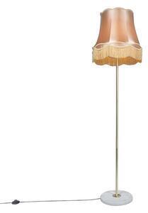 Favi Lampă de podea retro din alamă cu umbră granny aur 45 cm - kaso Ofertă