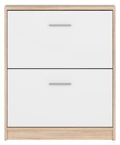 Favi Dulap ptr pantofi stejar sonoma-alb nepo plus, 70x27.5x84 cm Ofertă