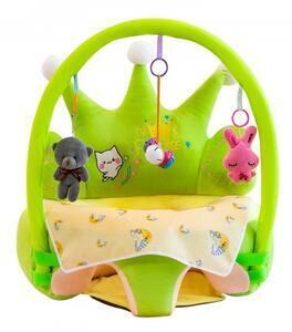 Favi Fotoliu din plus pentru bebelusi cu spatar si arcada, crown, 53 cm, verde, fps-85 Ofertă